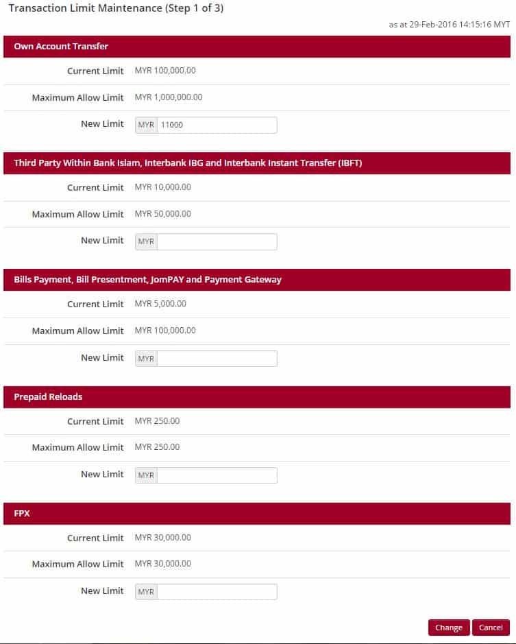 Cara Ubah Had Transaksi Bank Islam IB - Jawapan.com